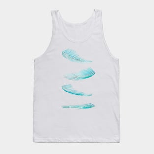 falling palm leaf watercolor Tank Top